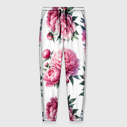Мужские брюки Розовые цветы пиона