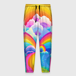Мужские брюки Краски перетекают в радугу