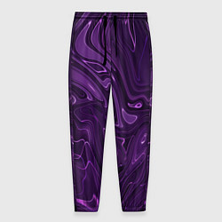 Мужские брюки Абстакция на темно фиолетовом