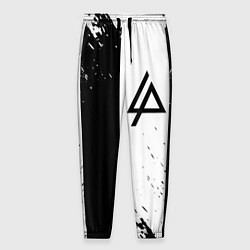Мужские брюки Linkin park краски чёрнобелый