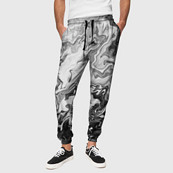 Брюки на резинке мужские Зловещая дымка, цвет: 3D-принт — фото 2