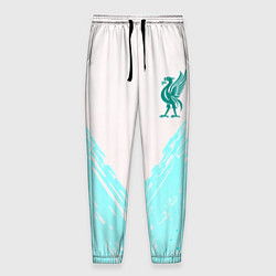 Брюки на резинке мужские Liverpool logo texture fc, цвет: 3D-принт
