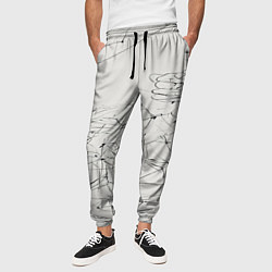 Брюки на резинке мужские Каракули, цвет: 3D-принт — фото 2