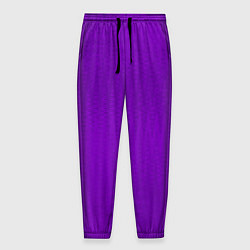 Брюки на резинке мужские Фиолетовый текстурированный, цвет: 3D-принт
