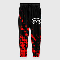 Брюки на резинке мужские BYD sport grunge, цвет: 3D-принт