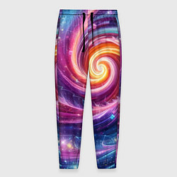 Мужские брюки Космическая галактическая спираль - неоновое свече