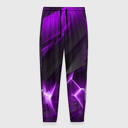 Мужские брюки Фиолетовая объемная абстракция