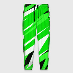 Мужские брюки Geometry stripes green