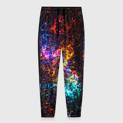 Брюки на резинке мужские Космические краски текстура, цвет: 3D-принт