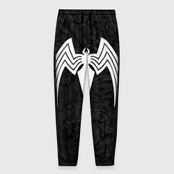 Брюки на резинке мужские Знак венома с текстурой симбиота, цвет: 3D-принт