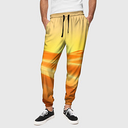 Брюки на резинке мужские Золотые пески, цвет: 3D-принт — фото 2