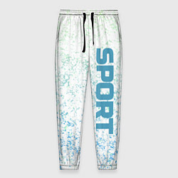 Мужские брюки Sport бело-голубой