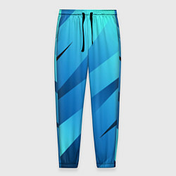 Мужские брюки Сине-голубой абстрактные полосы