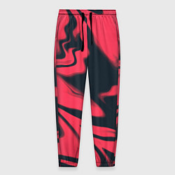 Мужские брюки Color black red