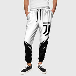 Брюки на резинке мужские Juventus geometry black, цвет: 3D-принт — фото 2