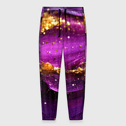 Мужские брюки Золотистая фиолетовая текстура