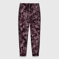 Брюки на резинке мужские Горький шоколад мраморный узор, цвет: 3D-принт