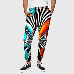 Брюки на резинке мужские Глаз и щупальца, цвет: 3D-принт — фото 2