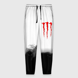 Брюки на резинке мужские Monster energy splash smoke, цвет: 3D-принт