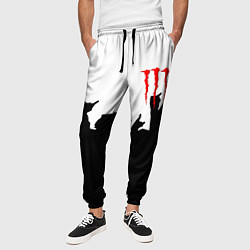 Брюки на резинке мужские Monster energy rock black, цвет: 3D-принт — фото 2