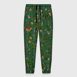 Брюки на резинке мужские Земли Причала - Герои 3, цвет: 3D-принт