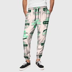 Брюки на резинке мужские Easter turquoise, цвет: 3D-принт — фото 2