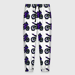 Мужские брюки Motorcycle purple gloss