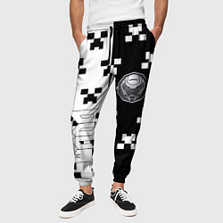 Брюки на резинке мужские Doom x minecraft pattern, цвет: 3D-принт — фото 2
