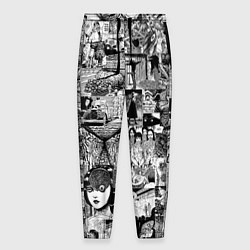 Брюки на резинке мужские Horror World of Junji Ito, цвет: 3D-принт