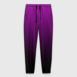 Брюки на резинке мужские Purple gradient, цвет: 3D-принт
