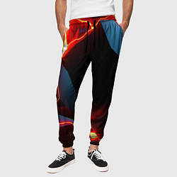 Брюки на резинке мужские Tile breaking, цвет: 3D-принт — фото 2