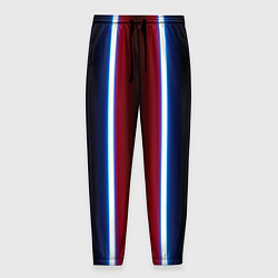 Мужские брюки Color white blue red neon
