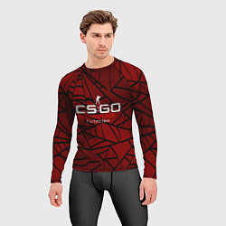 Рашгард мужской Cs:go - Crimson Web Style Factory New Кровавая пау, цвет: 3D-принт — фото 2
