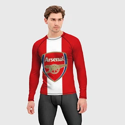 Рашгард мужской Arsenal FC: Red line, цвет: 3D-принт — фото 2