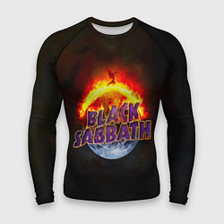 Рашгард мужской Black Sabbath земля в огне, цвет: 3D-принт