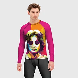 Рашгард мужской Джон Леннон: фан-арт, цвет: 3D-принт — фото 2