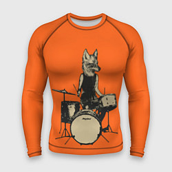 Рашгард мужской Drums Fox, цвет: 3D-принт