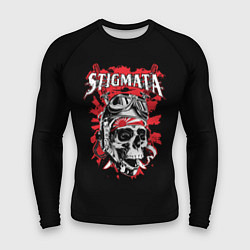 Рашгард мужской Stigmata Skull, цвет: 3D-принт