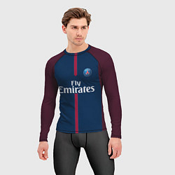 Рашгард мужской FC PSG: Neymar Home 17/18, цвет: 3D-принт — фото 2