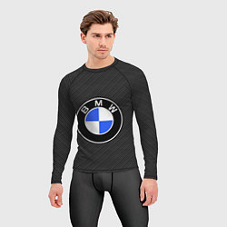 Рашгард мужской BMW CARBON БМВ КАРБОН, цвет: 3D-принт — фото 2