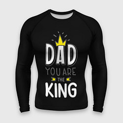 Рашгард мужской Dad you are the King, цвет: 3D-принт
