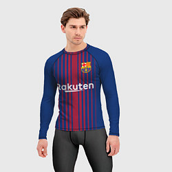 Рашгард мужской FC Barcelona: Iniesta 17/18, цвет: 3D-принт — фото 2