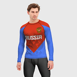 Рашгард мужской Russia Red & Blue, цвет: 3D-принт — фото 2