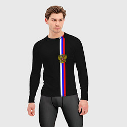 Рашгард мужской Лента с гербом России, цвет: 3D-принт — фото 2