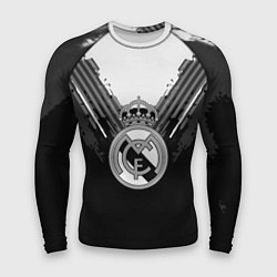 Рашгард мужской FC Real Madrid: Black Style, цвет: 3D-принт