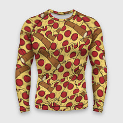 Рашгард мужской Любитель пиццы, цвет: 3D-принт