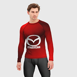 Рашгард мужской Mazda: Red Carbon, цвет: 3D-принт — фото 2