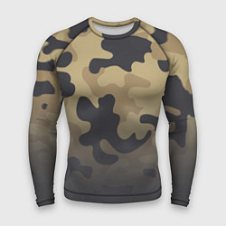 Рашгард мужской Camouflage Khaki, цвет: 3D-принт