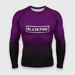 Рашгард мужской Black Pink: Violet Gradient, цвет: 3D-принт