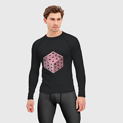 Рашгард мужской Black Pink Cube, цвет: 3D-принт — фото 2